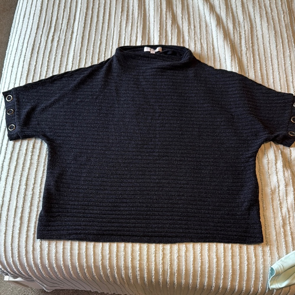 Dark Gray Cowl Neck Sweater
